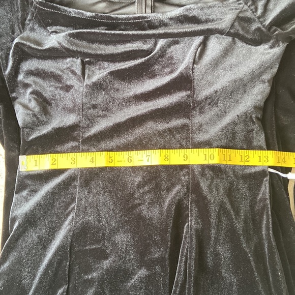 Off The Shoulder Velvet Mermaid Evening Gown Long Prom Party Dress,Black color - Picture 7 of 8